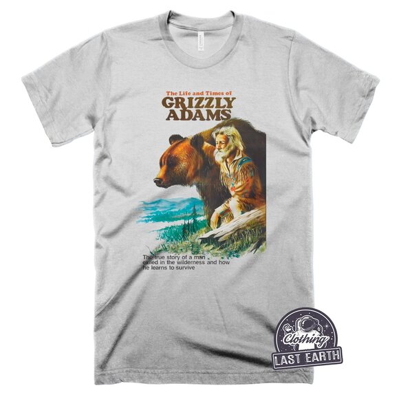 The Life And Times Of Grizzly Adams T-Shirt Mountain Man Shirt Retro Bear Shirt - Picture 1 of 2